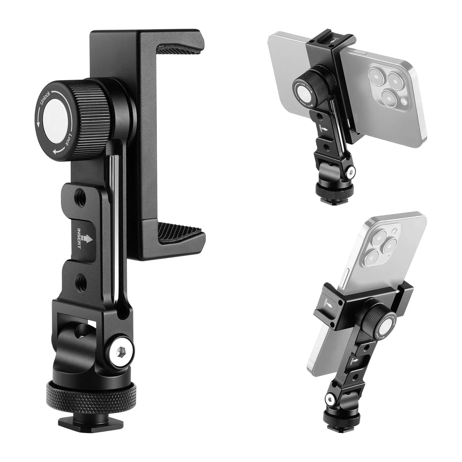 NEEWER Metal Cell Phone Tripod Mount Adapter