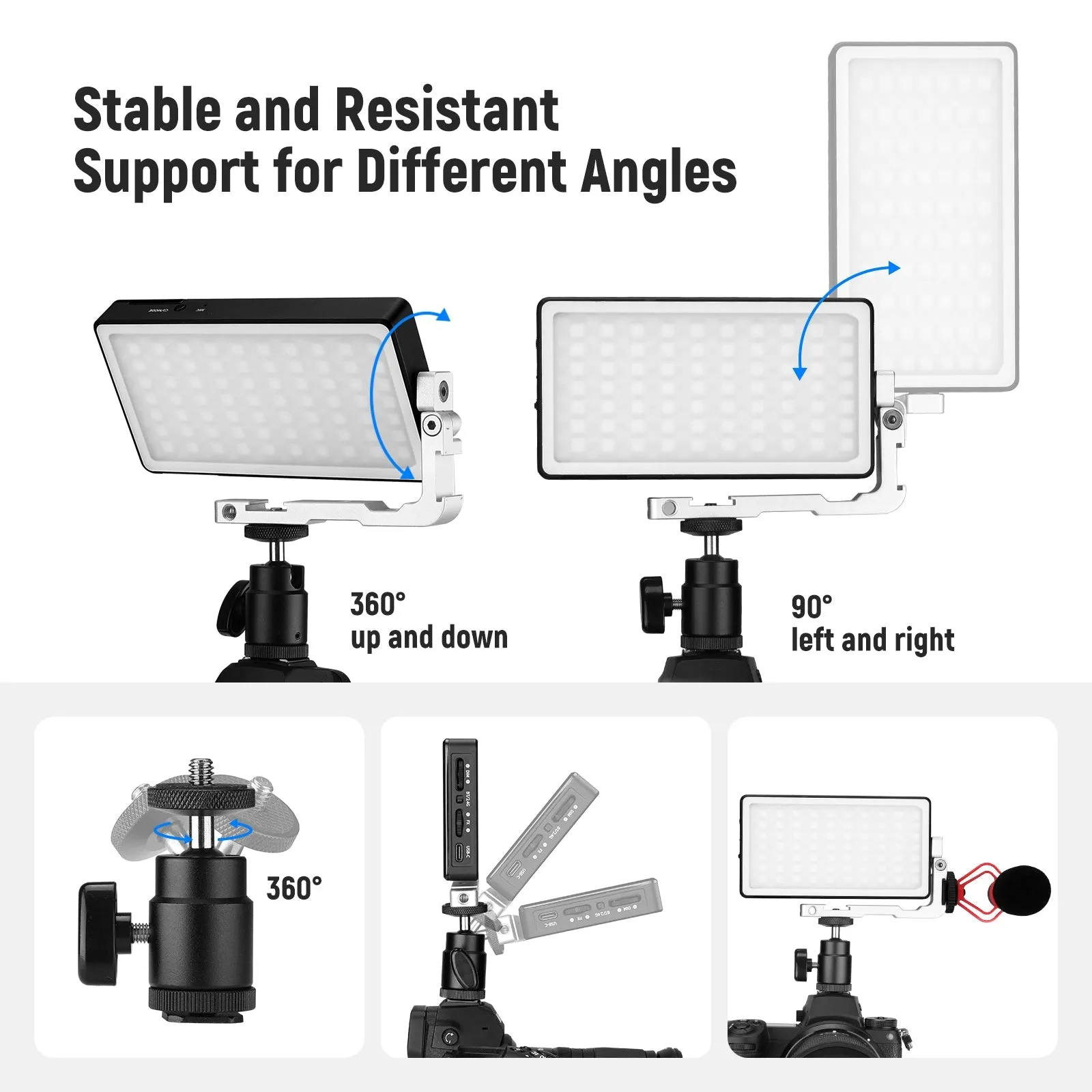 NEEWER SL90 Aluminum Alloy RGB Panel Video Light