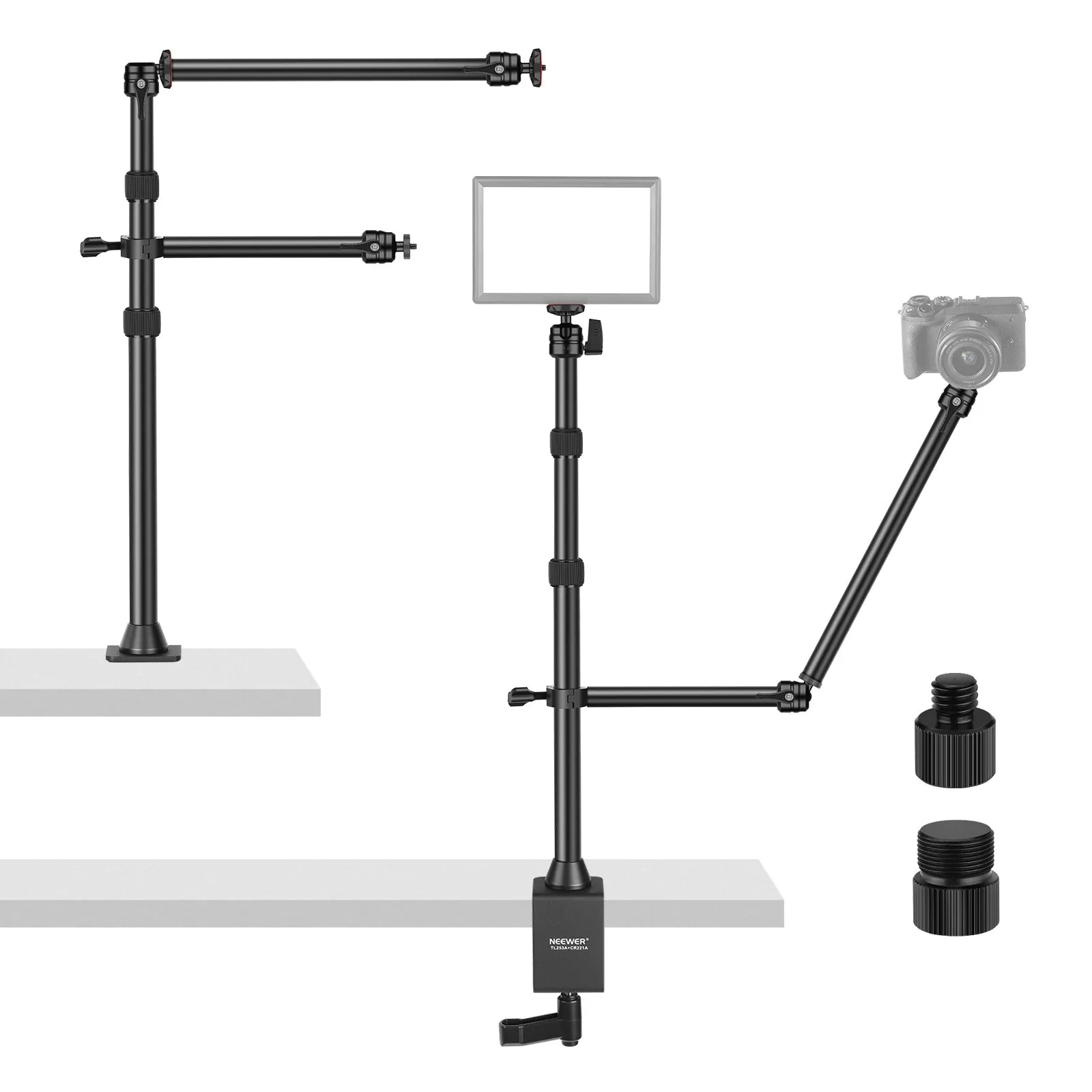 NEEWER TL253A CR221A Camera Desk Mount Stand