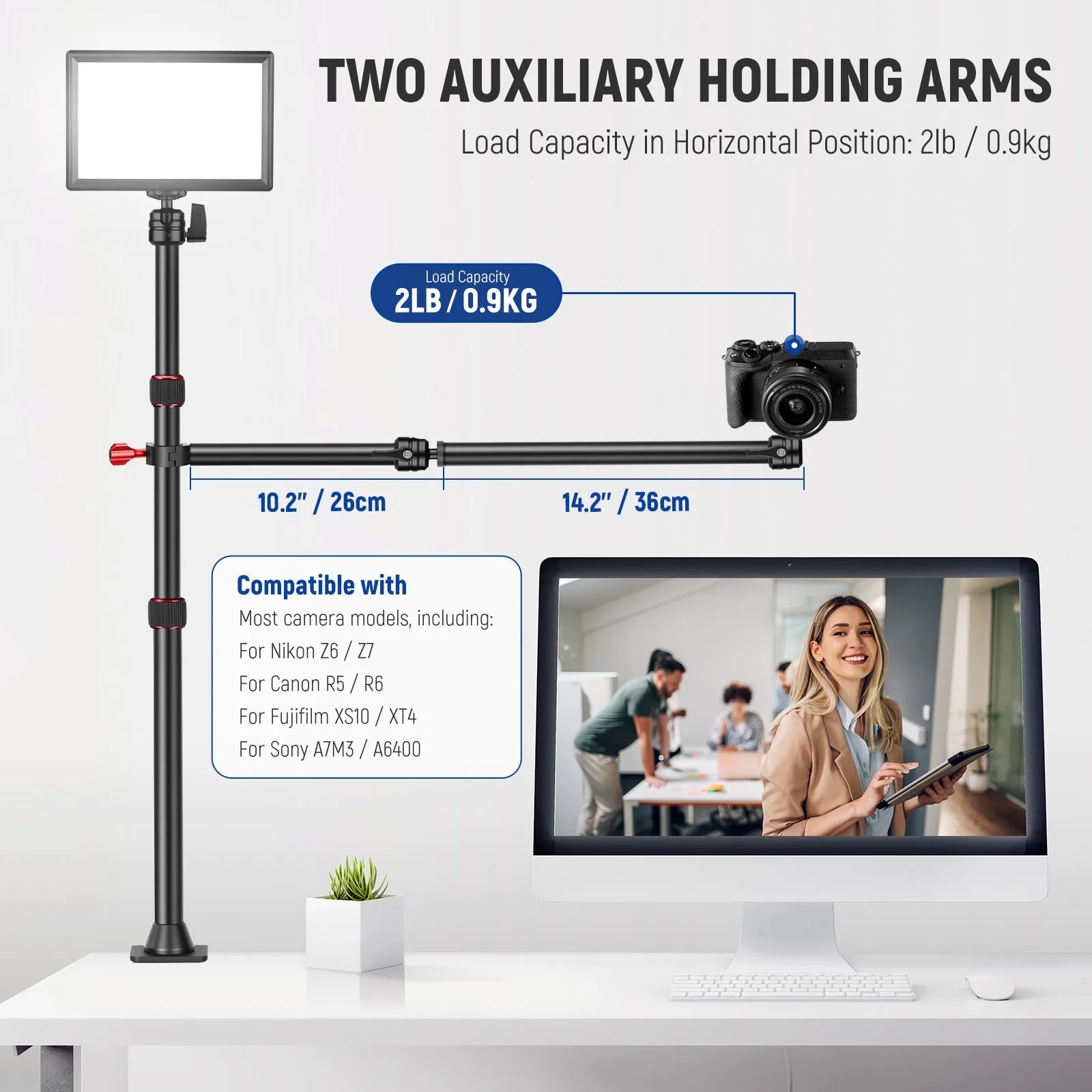 NEEWER TL253A CR221A Camera Desk Mount Stand