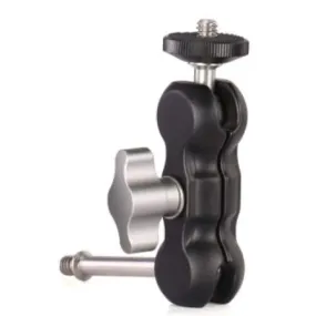 NEW: Aluminium Articulating Magic Arm Monitor Mount w/ Double Ballhead - 1/4 inch mount Ball Head