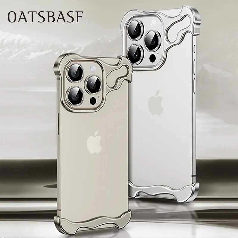 Robust Alien Skeleton Metal Case for Oatsbasf, Frameless & Anti-Fall with Added Lens Protector