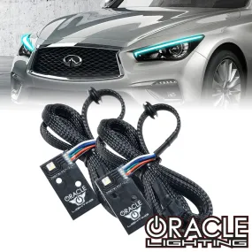 ORACLE Lighting 2014-2024 Infiniti Q50 ColorSHIFT RGB W Headlight DRL Upgrade Kit