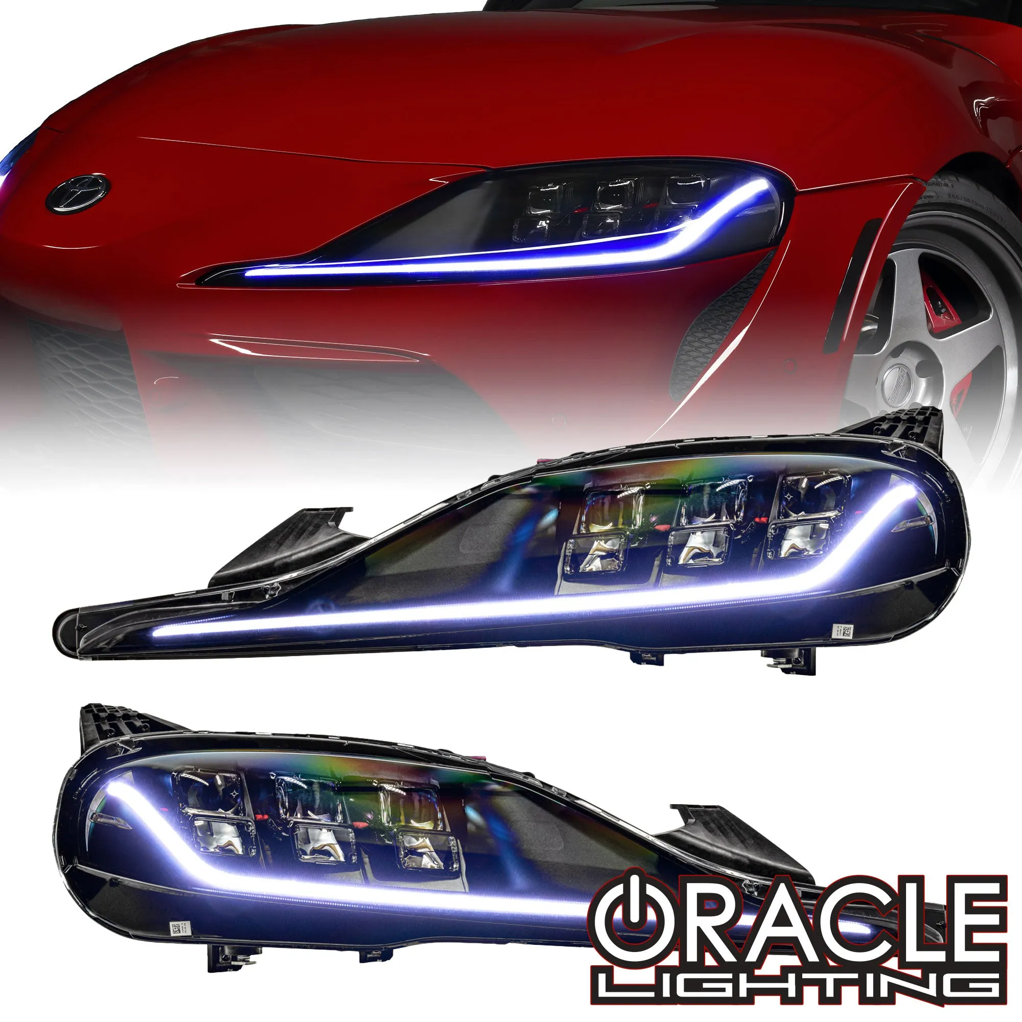 ORACLE Lighting 2020-2024 Toyota Supra GR ColorSHIFT RGB A Headlight DRL Upgrade Kit