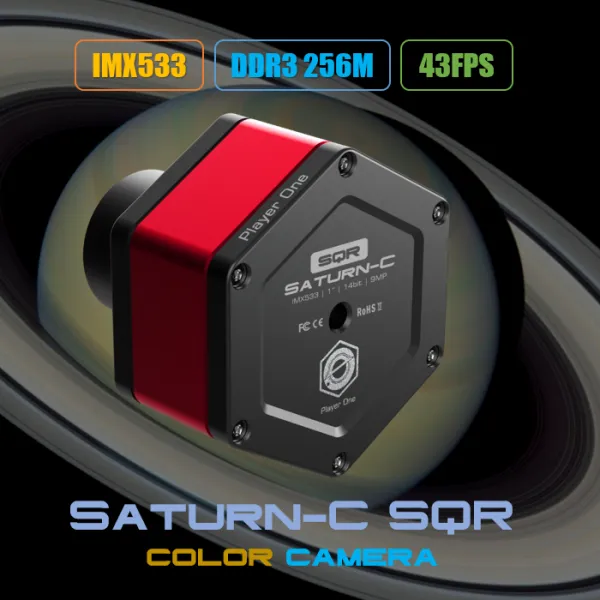 Player One Astronomy Saturn-C SQR (IMX533)USB3.0 Color Camera