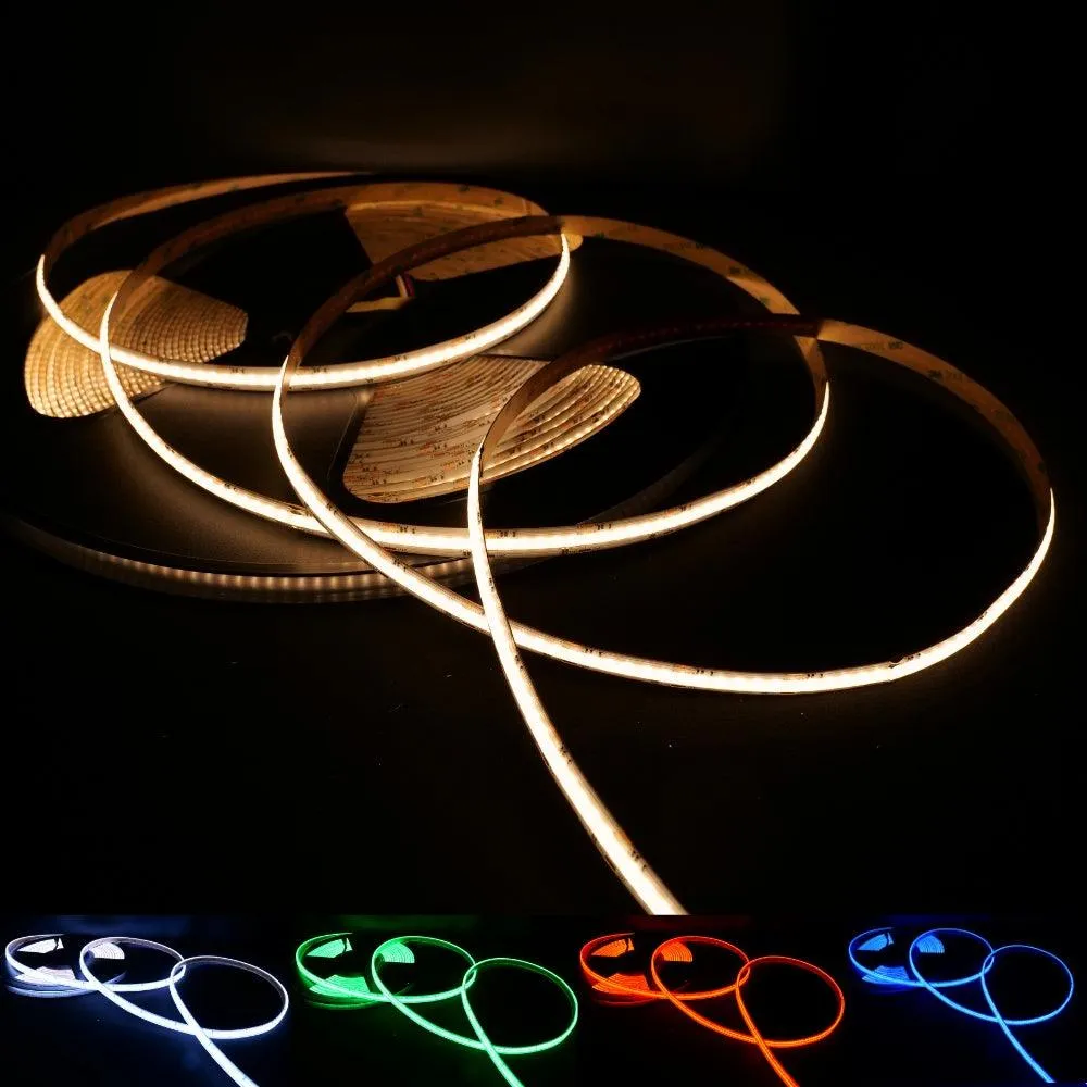 RGB CCT COB LED Strip 24V IP20 non-Waterproof 840 LEDs/m 12mm Wide