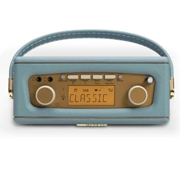 Roberts Revival Uno BT DAB DAB  FM Radio with 2 alarms and line out in Duck Egg Bluetooth