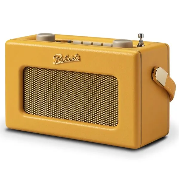 Roberts Revival Uno BT DAB DAB  FM Radio with 2 alarms and line out in Sunburst Yellow Bluetooth