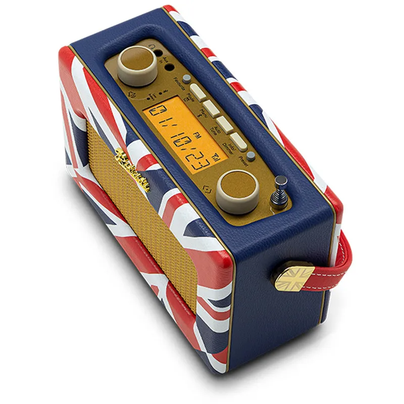 Roberts Revival Uno BT DAB DAB  FM Radio with 2 Alarms in Union Jack Bluetooth LIMITED EDITION