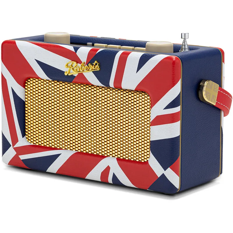 Roberts Revival Uno BT DAB DAB  FM Radio with 2 Alarms in Union Jack Bluetooth LIMITED EDITION