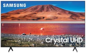 SAMSUNG 70" Class 4K Crystal UHD (2160P) LED Smart TV with HDR (UN70TU7000W)