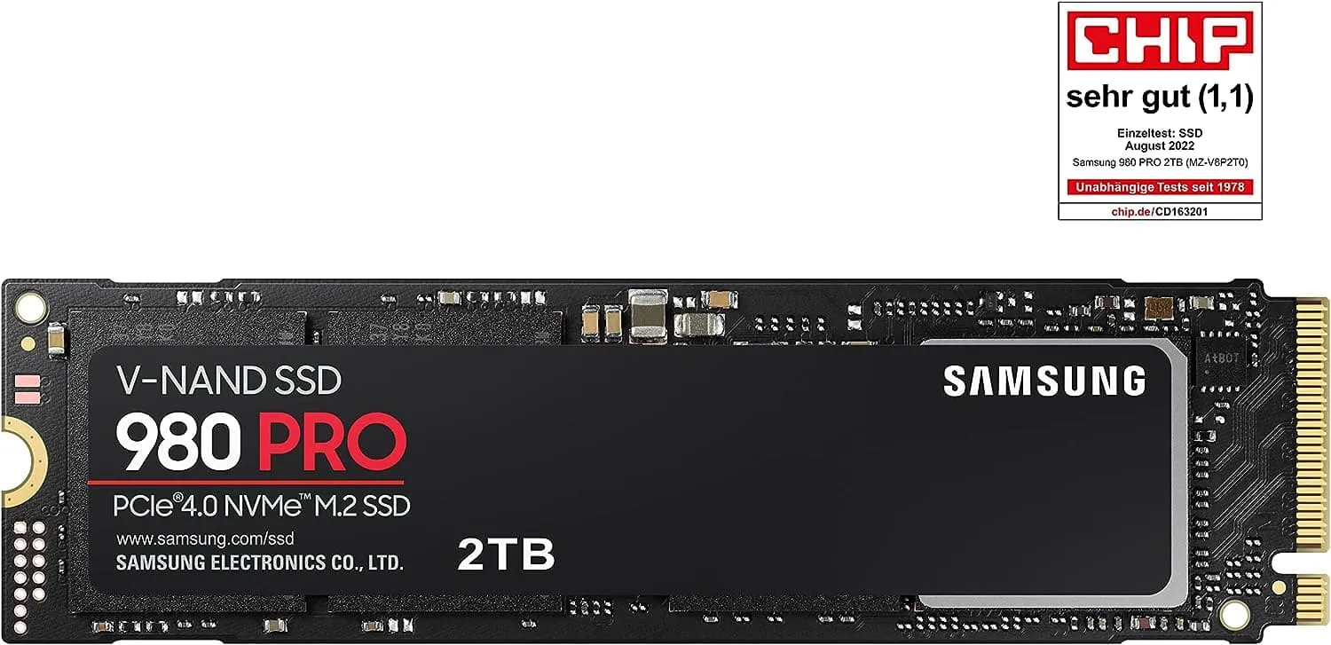 Samsung 980 PRO 2TB M.2-2280 PCIe 4.0 x4 NVMe SSD