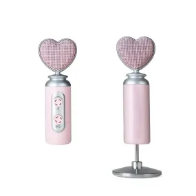 Shoppu Heart Professional USB Noise Reduction Pink Microphone For Mobile Phone