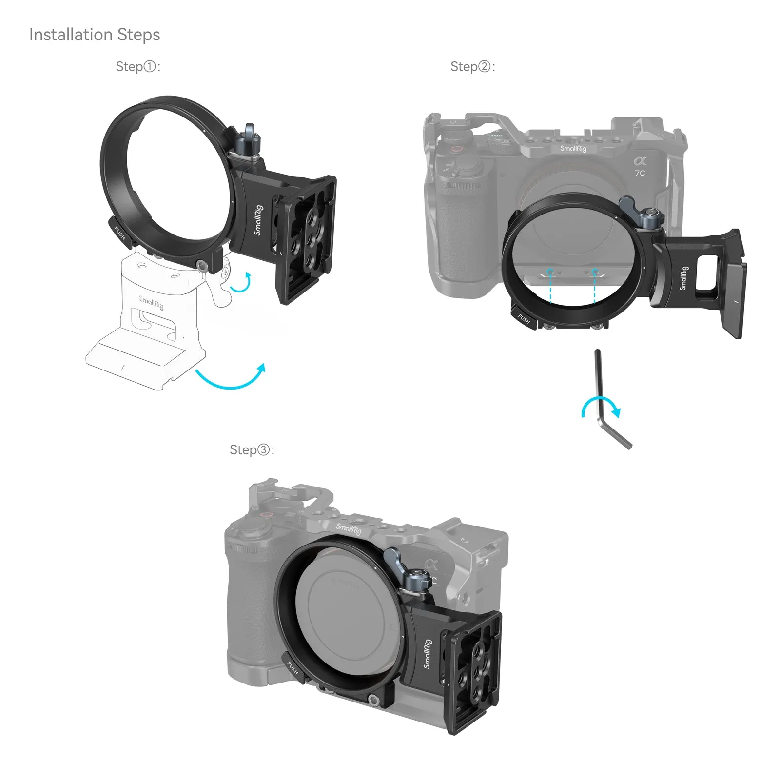 SmallRig Horizontal-to-Vertical Mount Plate (Sony Alpha 7 C II / Alpha 7 CR) 4424