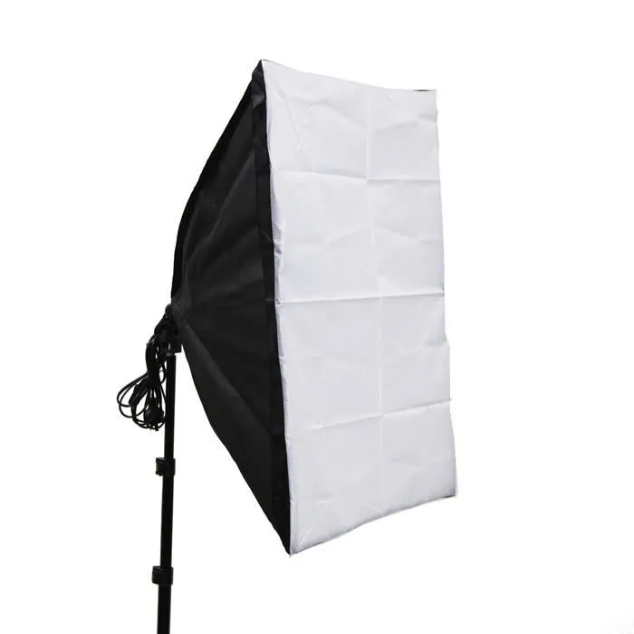 Starter Product Photography Lighting Kit With Monochrome Flat Lay Backdrop - Bundle