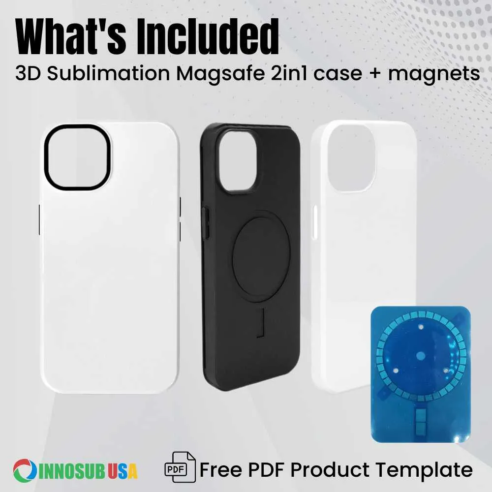 Sublimation 3D Magsafe Phone Cases for iPhone 14 Plus Pro | Slim and MagSafe-2in1