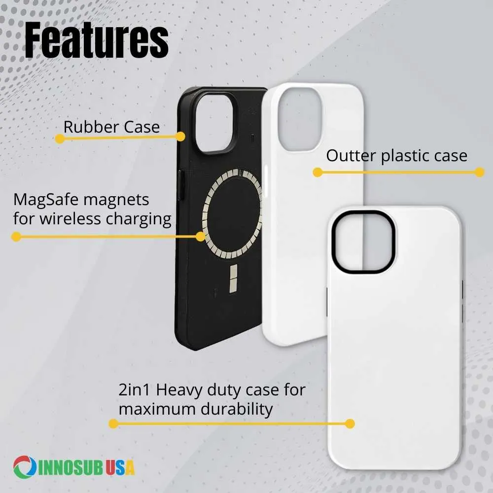 Sublimation 3D Magsafe Phone Cases for iPhone 14 Plus Pro | Slim and MagSafe-2in1