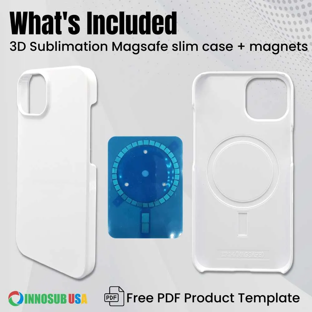 Sublimation 3D Magsafe Phone Cases for iPhone 14 Plus Pro | Slim and MagSafe-2in1