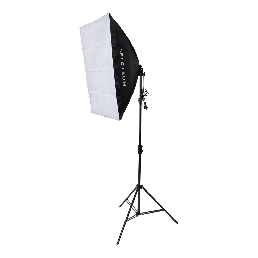 Triple "Illuminate Mate II" Rectangle Softbox and Boom Arm LED Lighting Kit