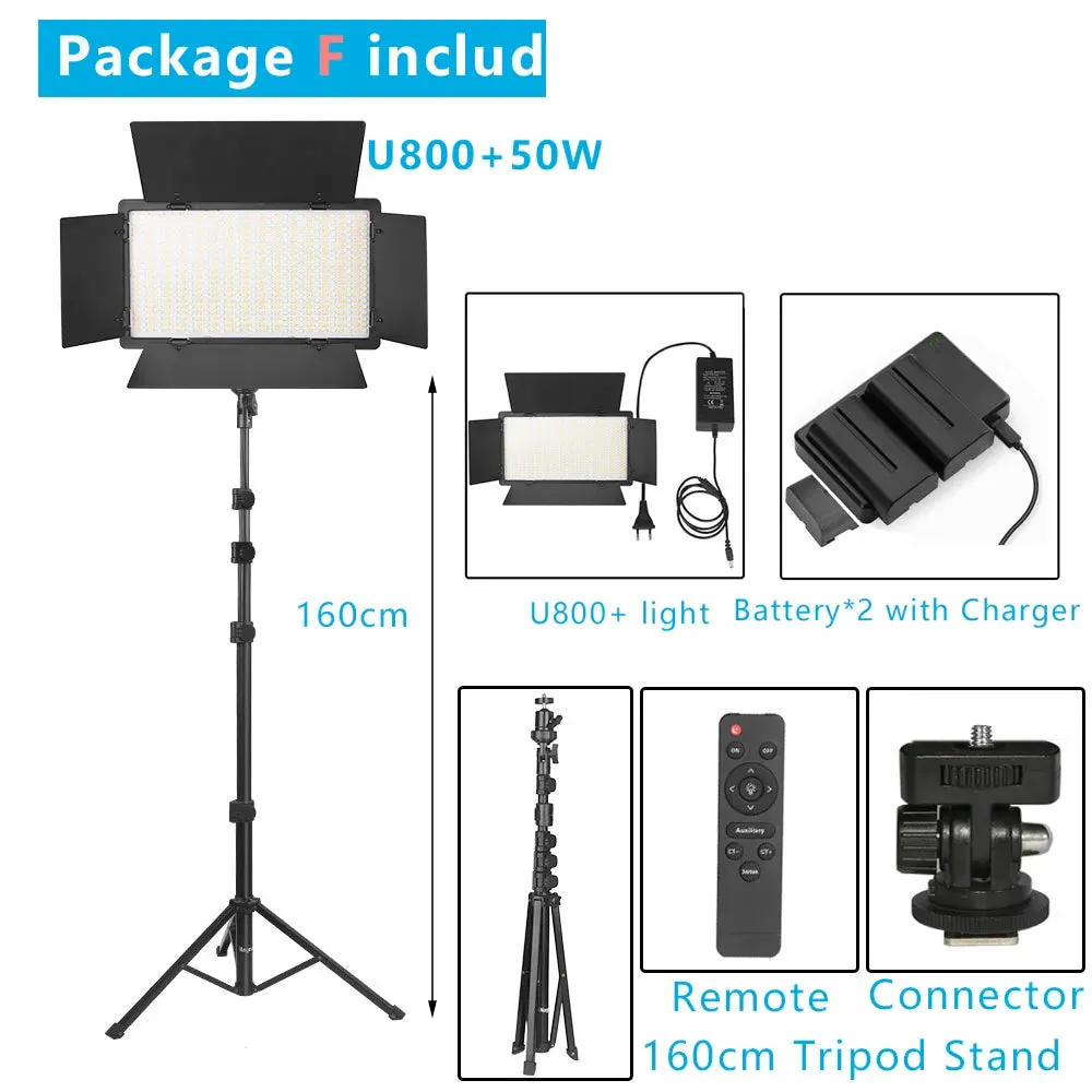 U800  LED Video Light Photo Studio Lamp