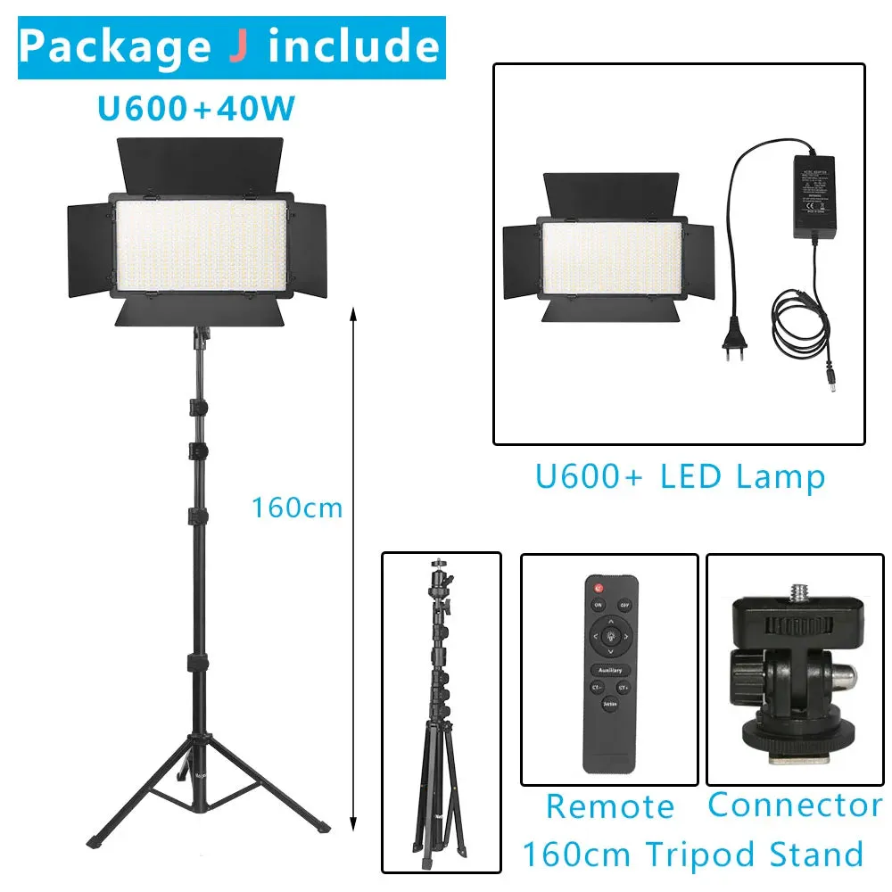 U800  LED Video Light Photo Studio Lamp