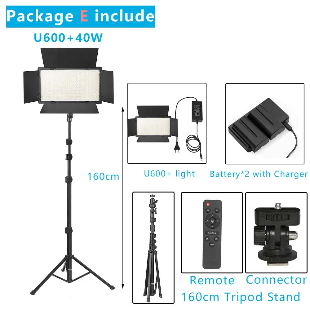 U800  LED Video Light Photo Studio Lamp