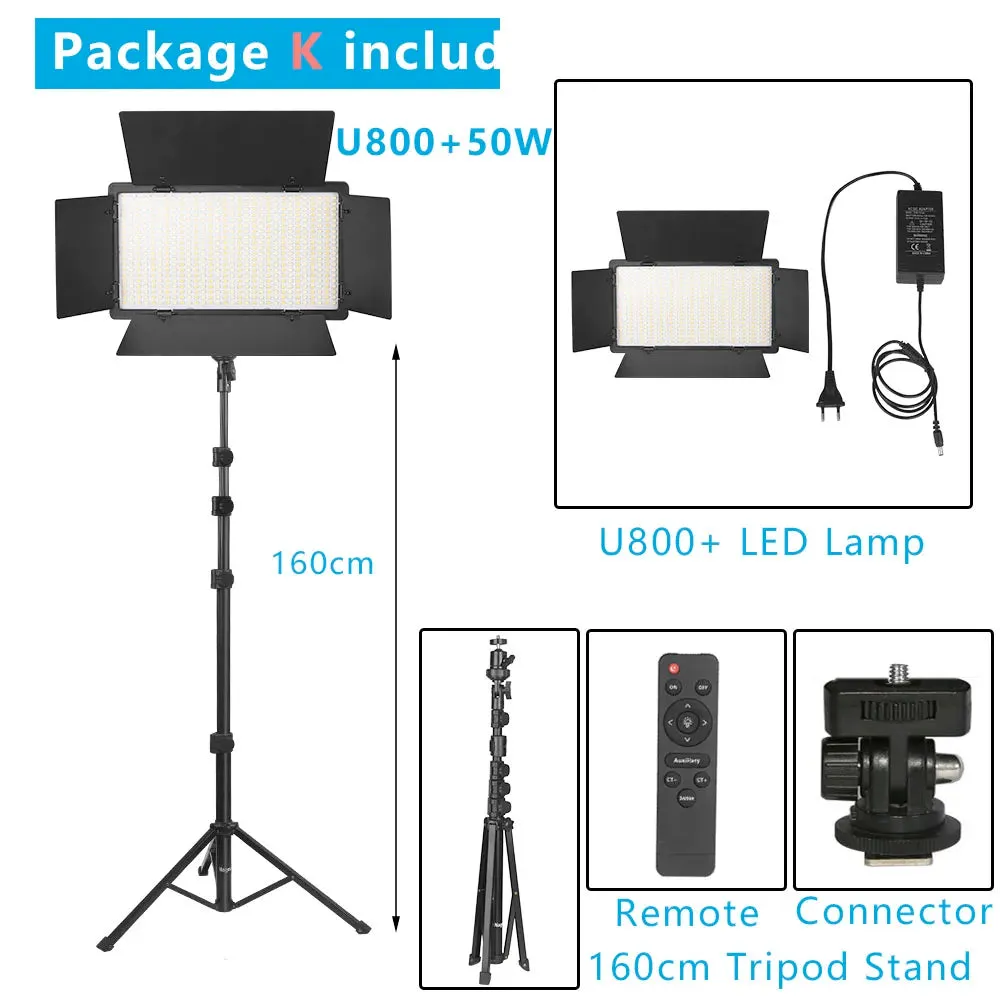 U800  LED Video Light Photo Studio Lamp