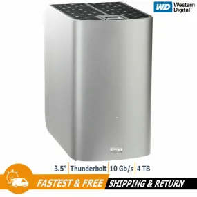 WD My Book 4TB RAID Thunderbolt Duo Dual-Drive External Hard Drive WDBUPB0040JSL