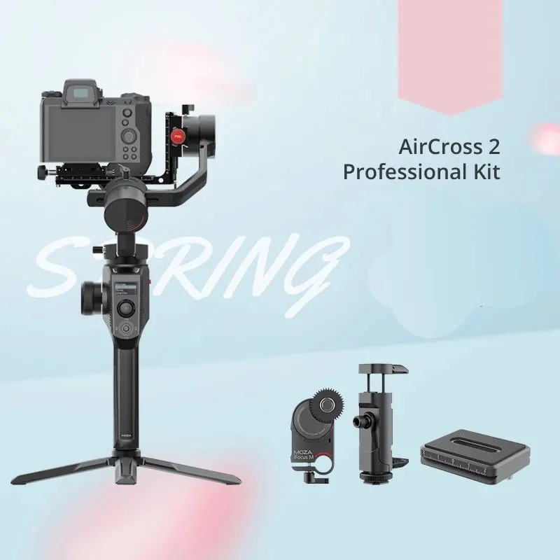 【With Professional Kit】Moza AirCross 2 Professional Camera Stabilizer for Mirrorless Cameras & DSLR