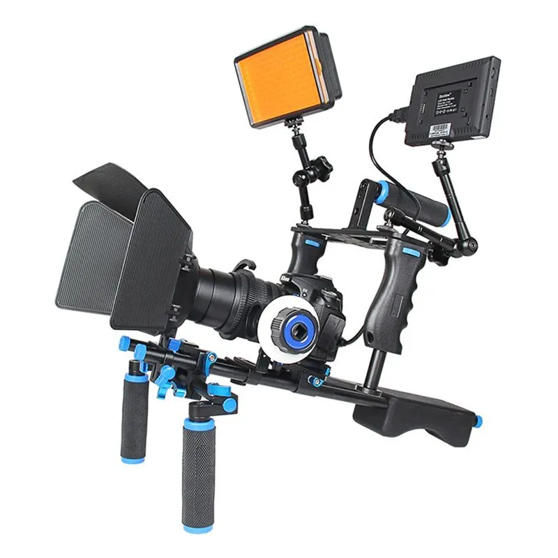 Yelangu D221 Shoulder Rig with Camera Cage and Follow Focus