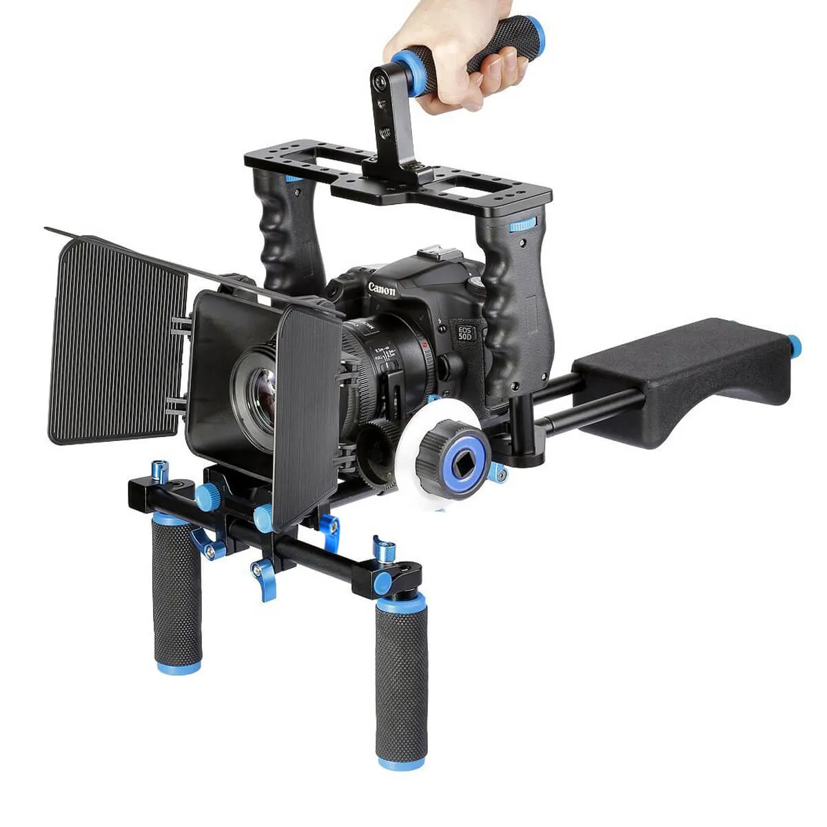 Yelangu D221 Shoulder Rig with Camera Cage and Follow Focus